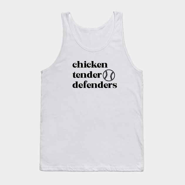 Chicken Tender Defenders 19 Tank Top by LetsOverThinkIt